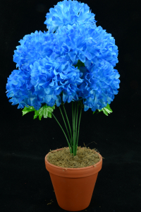 Royal Blue Carnation-Mum Bush x7  (Lot of 12) SALE ITEM